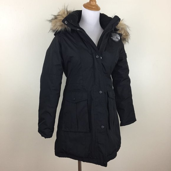 NWOT STEVE MADDEN GIRL Zip Pocket Removeable Fur Hood Parka Coat Jacket - Picture 8 of 14